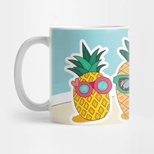 pineapple beach Mug